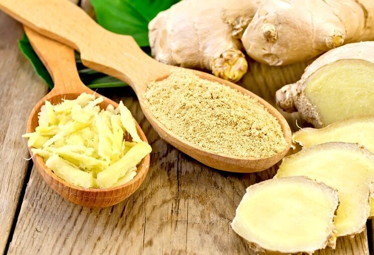 use of ground ginger for potency